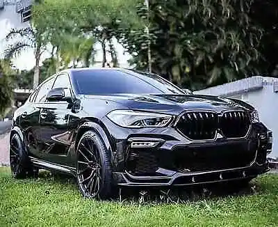 BMW G06 X6 M Sport Front Spoiler Wing Carbon Fiber Style 2020+ • $199.99