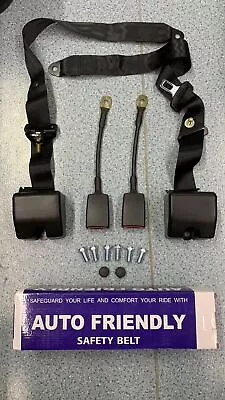 Seat Belt Universal Safety 2 Sets 3 Point Retractable Truck Strap Seatbelt • $33.99