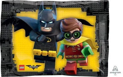 BATMAN BALLOON 40cm/16  BATMAN LEGO JUNIOR SHAPE 2 SIDED ANAGRAM BALLOON • $9.99