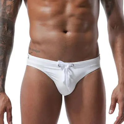 Mens Swim Micro Brief Sexy Low-rise Quick Dry Swimsuit Bikini Swimwear Beach • $10.09