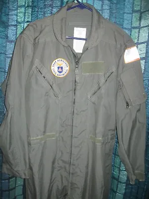 Vintage USAF Flight Suit 42L Military Green Cosplay Costume Theater Pilot • $139.99