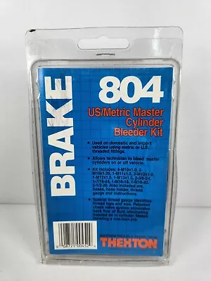 Thexton 804 Master Cylinder Brake Bleeder Kit • $24.99