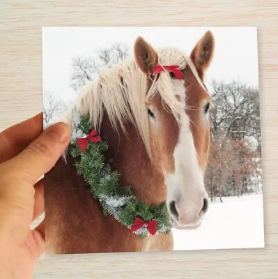 Horse Christmas Cards & Packs Festive Pony In Snow Xmas Cards FREEPOST • £3.39