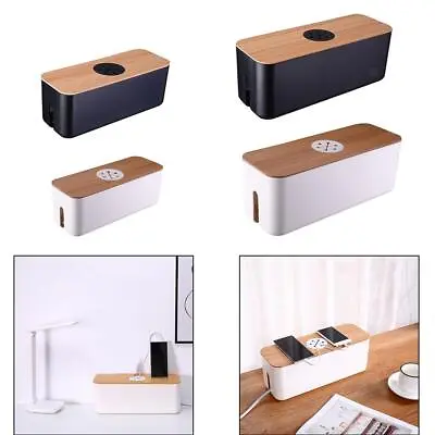 Cable Management Box Cord Wire Tidy Box Safety Organizer For Home Office • £20.90