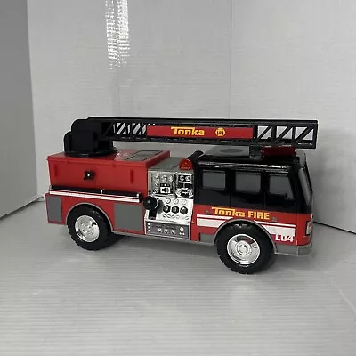 Tonka Fire Truck Vehicle Motorized Turning Ladder Lights Sound L04 • $23.76