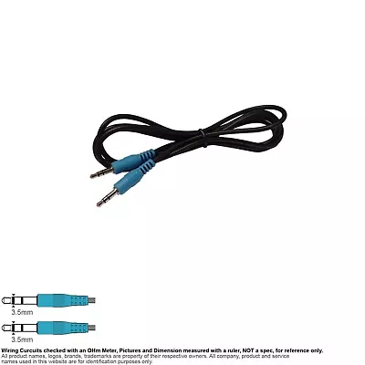 Cable Audio Stereo Mini Plug 3.5mm 1/8  Male To Male 5FT #135614 • $2.20