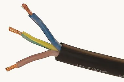 Rubber Cable HO7RN-F 2 3 4 5 CORE  FLEXIBLE CABLE PER METRE 1.5 2.5 4.0 6.0 16MM • £1.29