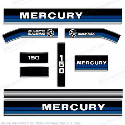 Fits Mercury 1984-1985 150hp Outboard Decals - Blue Tones • $109.95