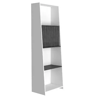 Tall Bookcase Display Cabinet Book Shelves CD Storage Unit Living Room Furniture • £94