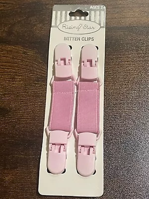 Rising Star Pink Mitten Clips • $4.99