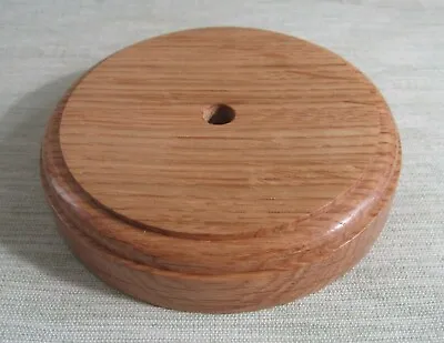 £11.99 • Buy Period Pattress Plinth Wood All Sizes Light Switch Round Backplate Doorbell Oak