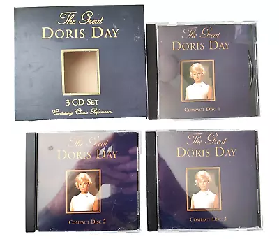 THE GREAT DORIS DAY CD Box Set 3 CDs Greatest Hits Compilation VGC 2000 Red X • £6.81