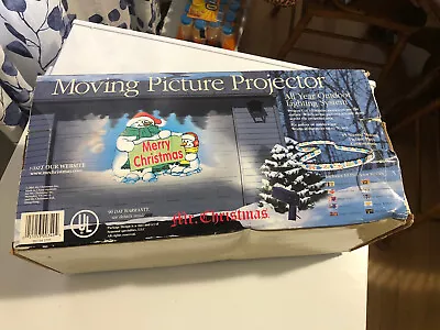 Mr Christmas Moving Picture Projector 10 All Holiday Movies Lighting Yard Decor • $50