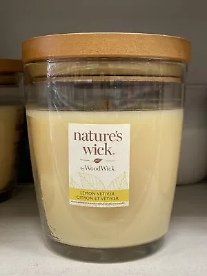 Natures Wick By Woodwick Yankee 284g Lemon Vetiver Crackling Scented Candles • £11.90