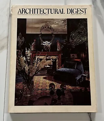 ARCHITECTURAL DIGEST Magazine March/April 1976 Joan Crawford • $7