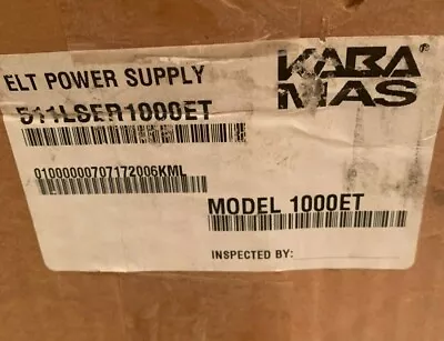 KABA MAS 511RSER1000ET HSPED Power Supply Model 1000ET - NEW • $59