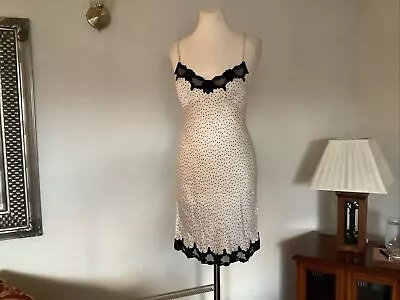 La Senza Babydoll Nightdress Lace And 100% Shimmering Silk Size 10 • £8