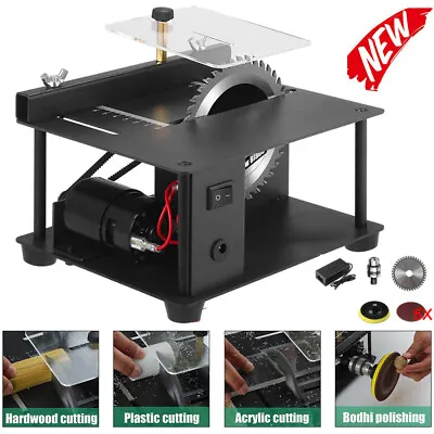 Multifunctional Mini Table Saw DIY Hobby Woodworking Bench Cutting Machine Kit • £45.90