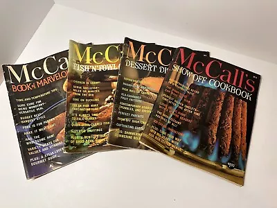 Lot Of Four Vintage McCalls Cookbook Homecook Food Collection 1965-1981 Editions • $5.99