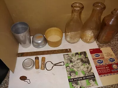 $60 • Buy Vintage 50s/60s Dairy Milk Bottles,Locust Lane,Scott-Powell,J. Sterling Davis
