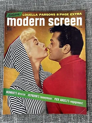 Modern Screen Magazine January 1955 Marilyn Monroe Divorce Audrey Hepburn • $19.19