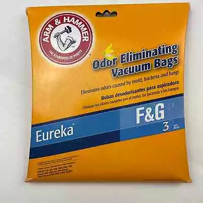 Arm & Hammer Odor Eliminating  Vacuum Bags Eureka F & G New In Box 3 Bags • $10