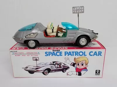 Vintage 1960's Bandai Tin Battery Operated Space Patrol Car / 12-1/2  Long • $185.50