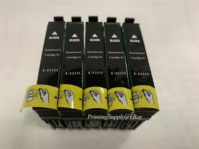 5x BK Ink For Epson T252 252 WF3620 WF3640 WF7610 WF7620 WF7110 WF7210 7710 7720 • $11.99