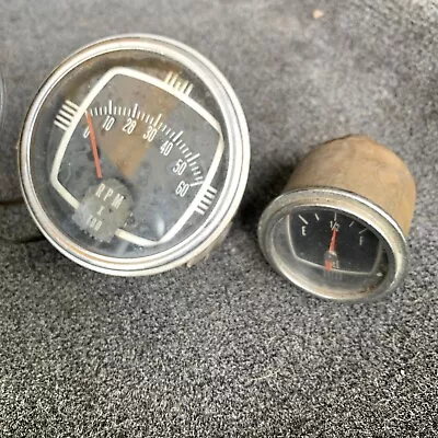 Vintage Mercury Marine Boat Tachometer  6000 RPM Fuel Gauge • $50