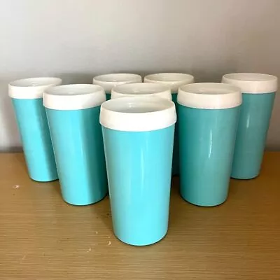 Vintage Thermal Insulated Teal Tumblers • $20