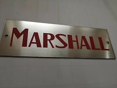 Marshall Red Lettering Silver Logo Old Style 152mm = 5.9inch • $11.99