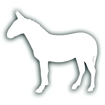 H MULE Decal For Your Tack Box Bumper Or Window Of Truck Or Horse Trailer WHITE • $9.93