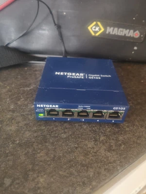 £11.49 • Buy NETGEAR ProSafe GS105 5 Port Gigabit Network Switch V5 With UK Power Adapter