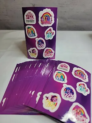50 SHEETS My Little Pony Stickers Hasbro Movie Release 6 Stickers Ea 3½  X 5½  • $10.13