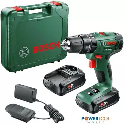 £79.95 • Buy Bosch Green PSB 1800 LI-2 18v Cordless Two-Speed Combi Hammer Drill Inc 2x 1....