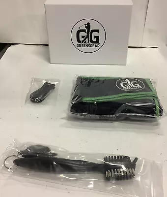 GG GREENSGEAR Golf Cleaning With Microfiber Towel Divot Tool And Brush NEW • $13.49