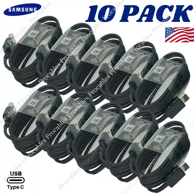 Bulk Lot 10x USB C Cable 4ft Fast Charger Type C Cord For Samsung S9 S10 Note10 • $13.82