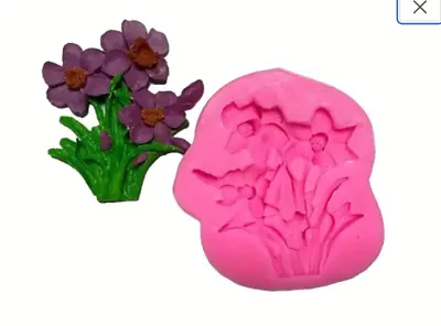 Daffodil Flowers Silicone Mold Fondant Clay FAST Free Shipping • £11.39