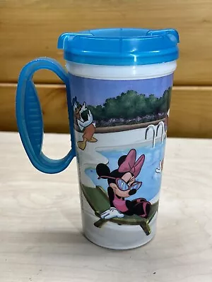 Vintage Disneyland Disney Parks Souvenir Plastic Travel Mug Cup Insulated 16 Oz. • $9.99