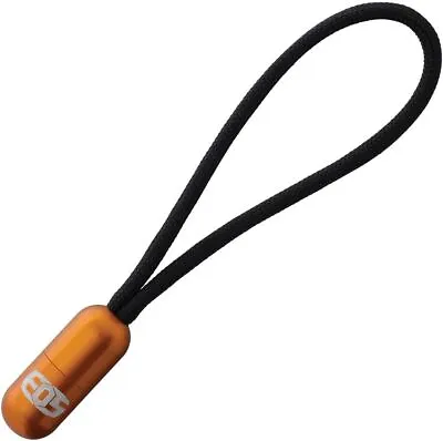 EOS Pill Bead Lanyard Orange Aluminum Screw-Together Conceals Knot Made In USA • $35.09