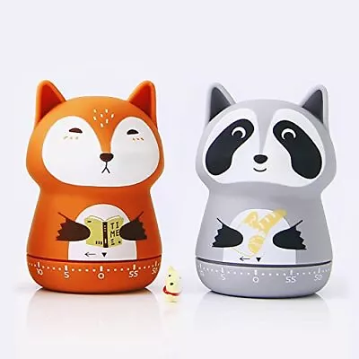 2 Pack Cute Kitchen Timer100% Mechanical Timer For Kids60 Minute Egg Timer For C • $19.56