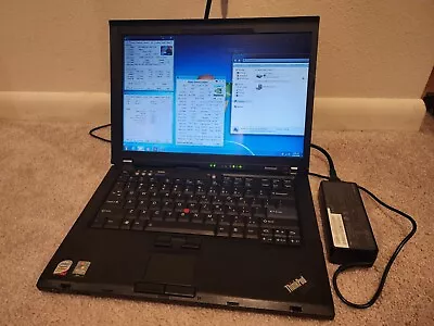 Thinkpad T61 14.1  Wide Screen C2D T7250 4 Gb RAM Nvidia 140M + Charger • $50