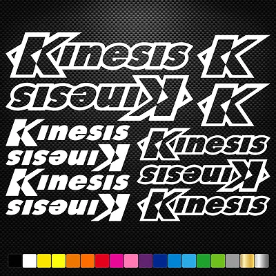 Fits Kinesis Bikes Stickers Sheet Frame Cycles Cycling Bicycle Mtb Road • $15.42