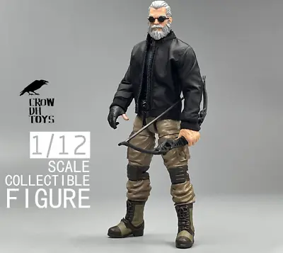 P4-22 1/12 Scale Male Soldier Black Jacket For 6  Action Figure • $11.69
