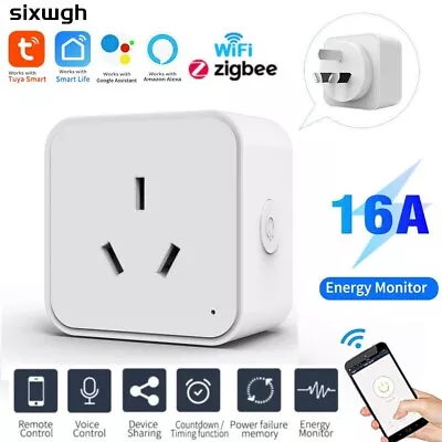 16A Smart Tuya WiFi / Zigbee AU Socket Plug Voice Control For Alexa Google Home • $79.99