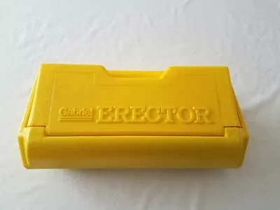 70's Gabriel Erector Set In Yellow Plastic Case W/Pieces Motor & Instructions • $54.95