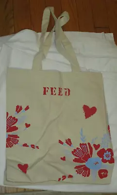 New Feed 10 For Clarins Canvas Reusable Tote Bag Floral Hearts Canvas Shopper • $6.83