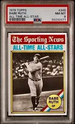 🔥1976 Babe Ruth Topps ‘all Time All-stars’ Psa 8 Nm-mt🔥 • $75