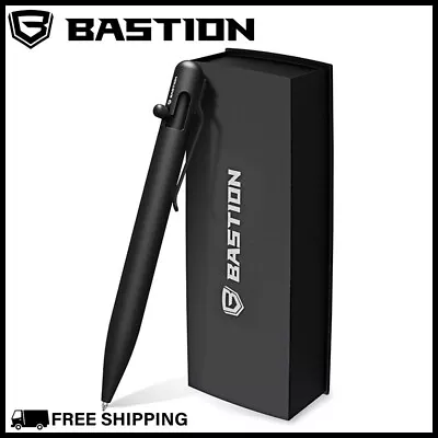 BASTION BOLT ACTION PEN TITANIUM BLACK Ballpoint Office Executive Luxury Pens • $75.99