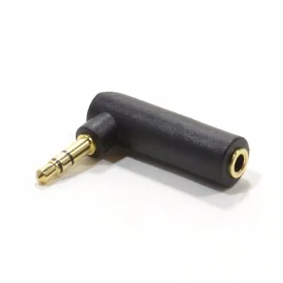 Jack Socket 3.5mm To Right Angle Adaptor Socket To Plug Headphone Connector • £2.99
